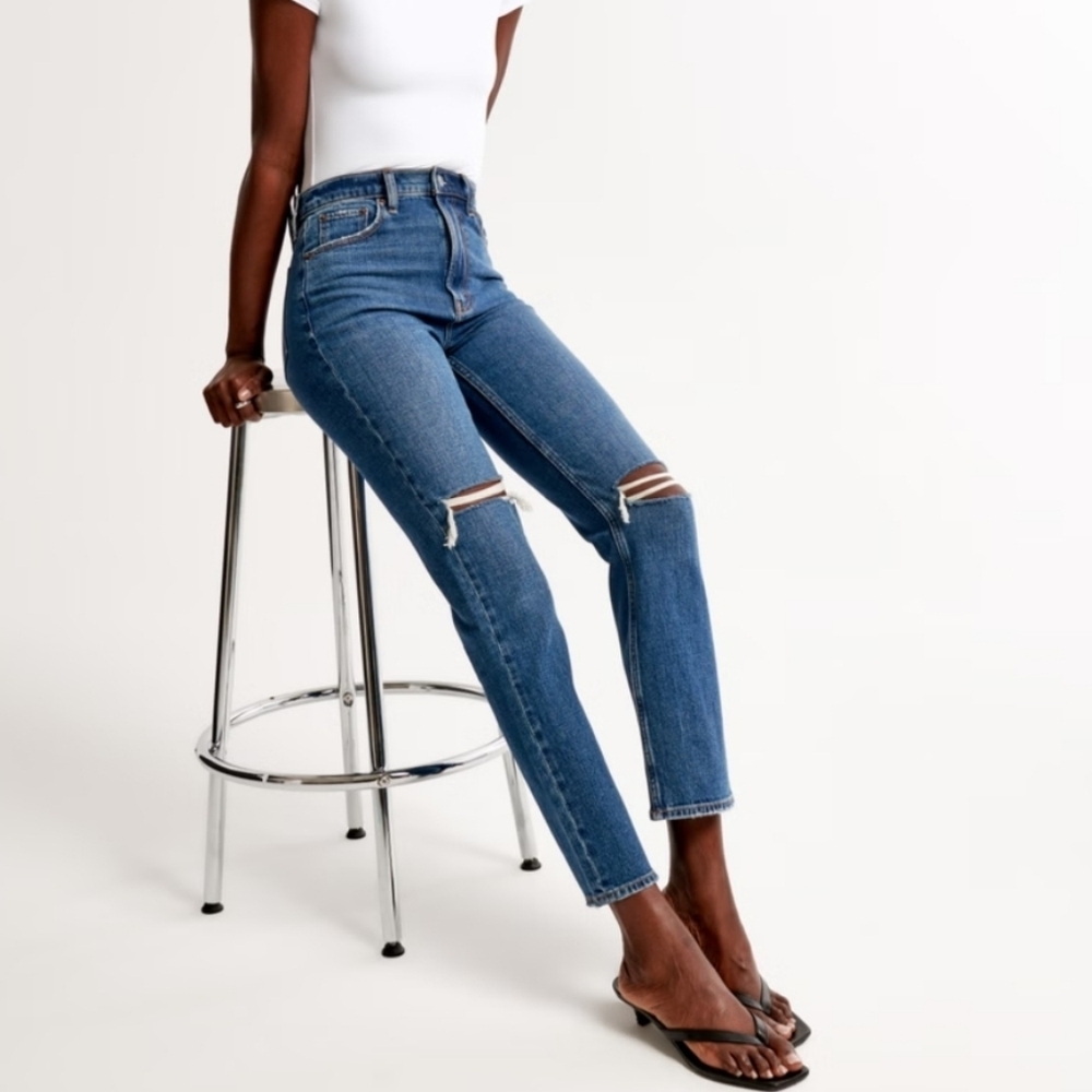 Abercrombie & Fitch Ankle Straight Ultra Highrise Size 31/12R